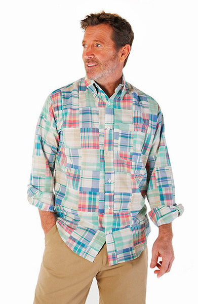 Men's Madras Long Sleeve Shirt - Cape