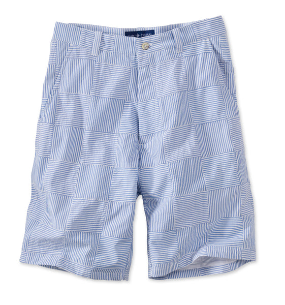 Men's Madras Bermuda Shorts - SS Blue