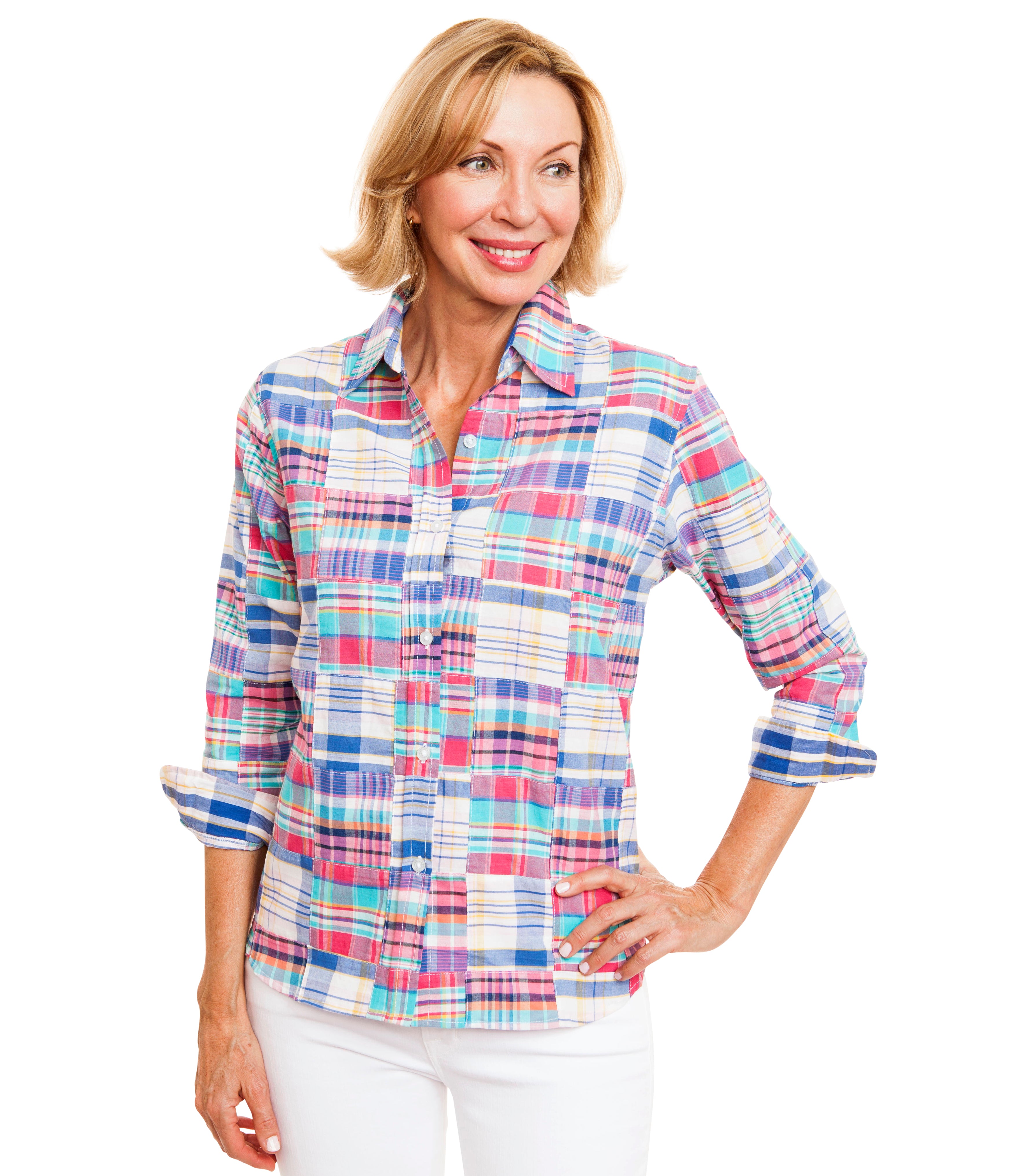 Katie - katie マーメイドボーラーシャツ W31-81-nicoli_cape_madras-